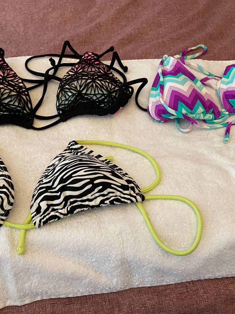 3 Ardene Bikini tops sold individually